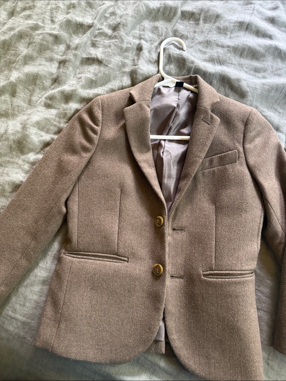 Crewcuts size 8 herringbone boys sports coat